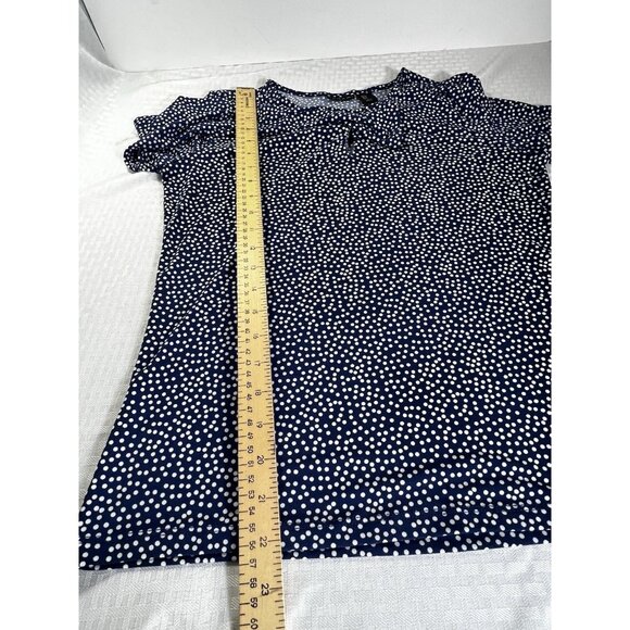 Tahari Long Sleeve Blue And White Polka For Close Women’s Size Small - Picture 8 of 12